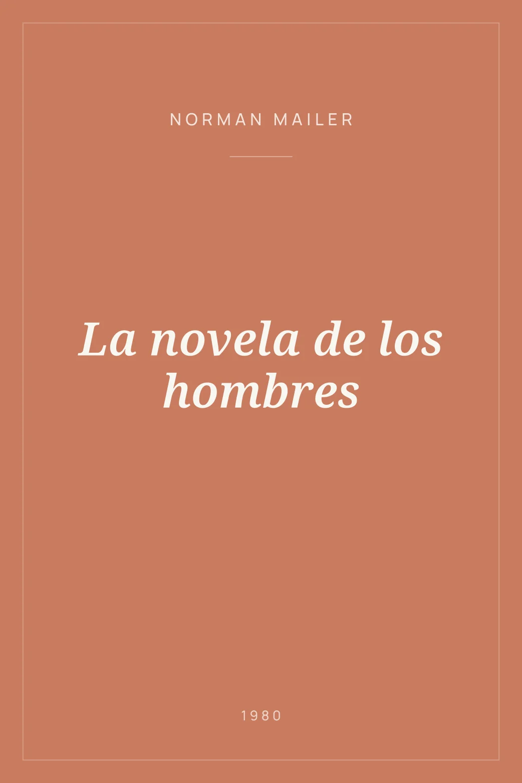 Portada de La novela de los hombres