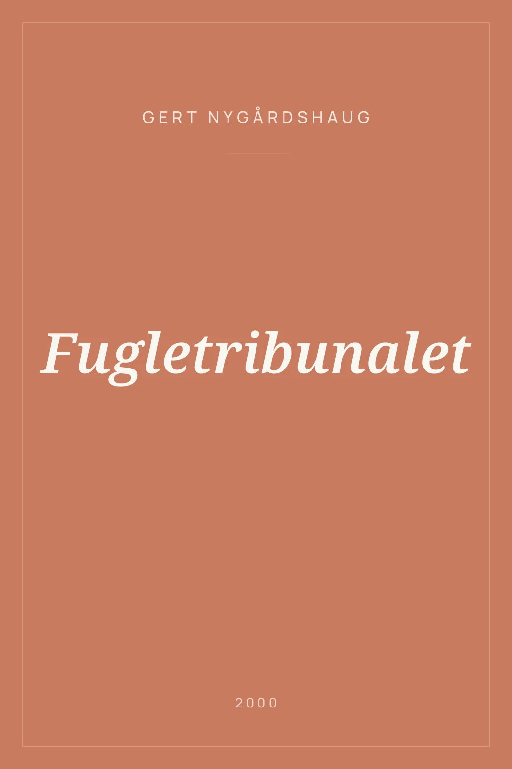 Portada de Fugletribunalet