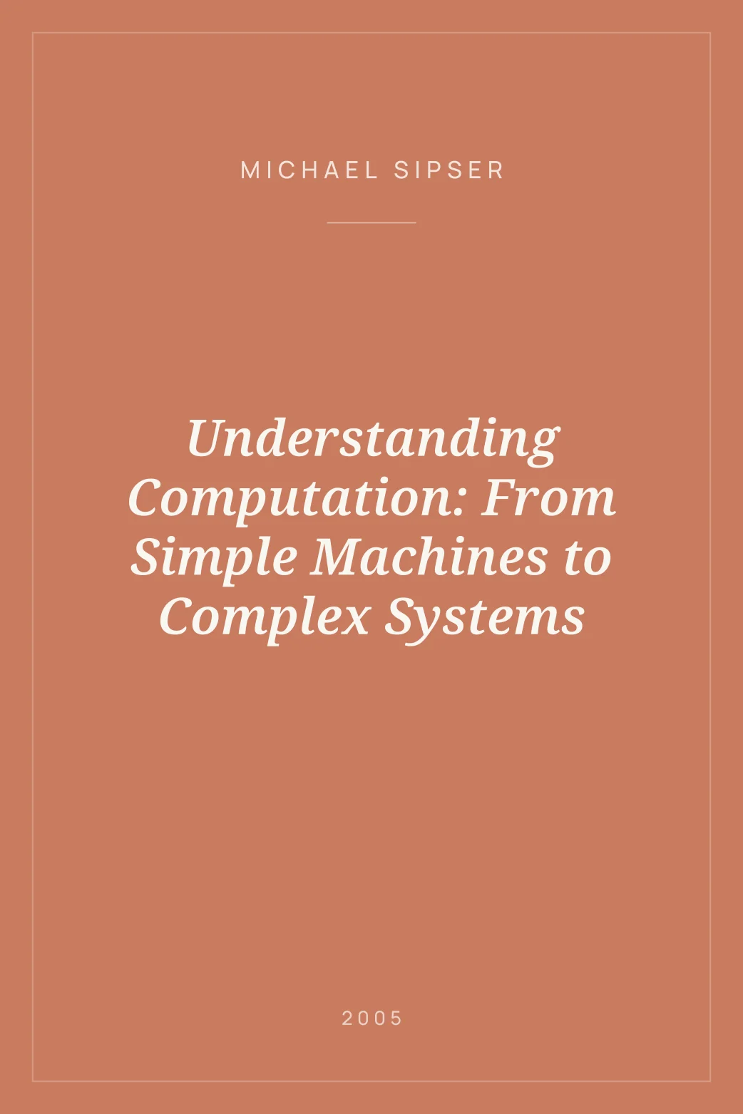 Portada de Understanding Computation: From Simple Machines to Complex Systems