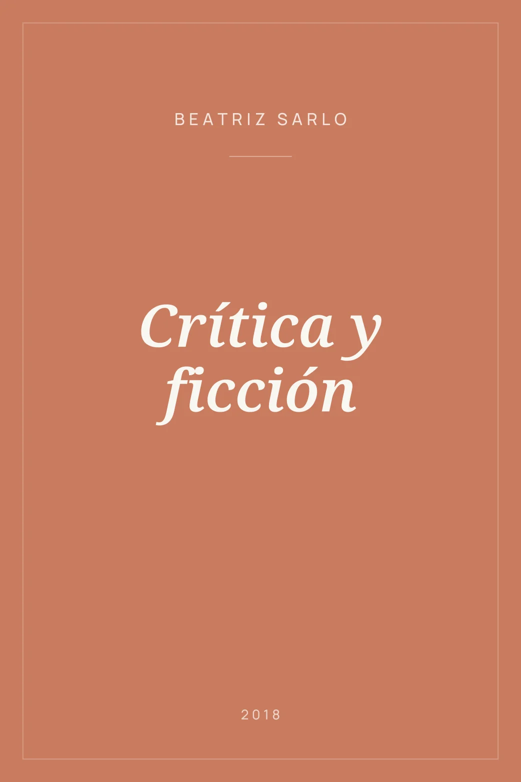Portada de Crítica y ficción