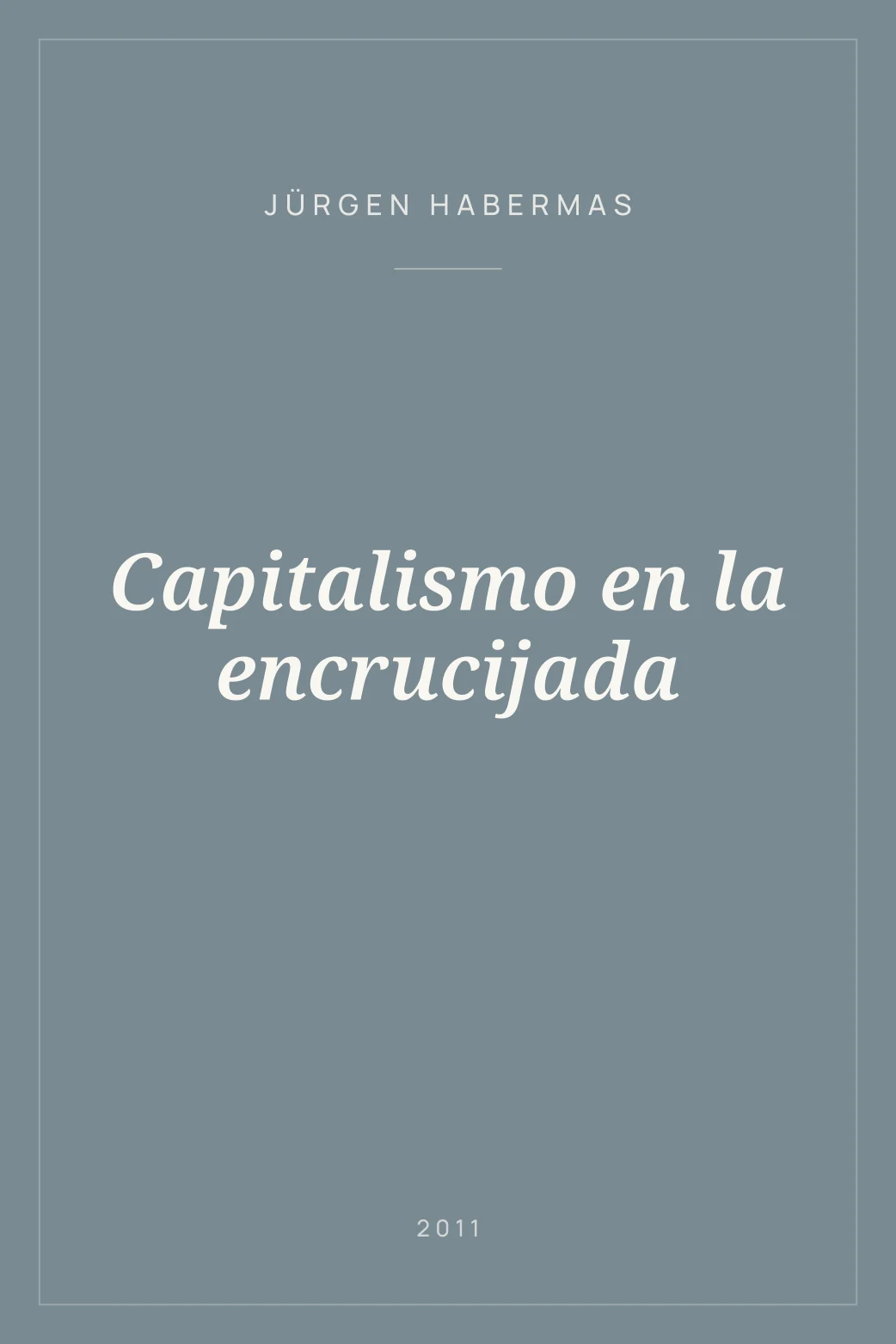 Portada de Capitalismo en la encrucijada