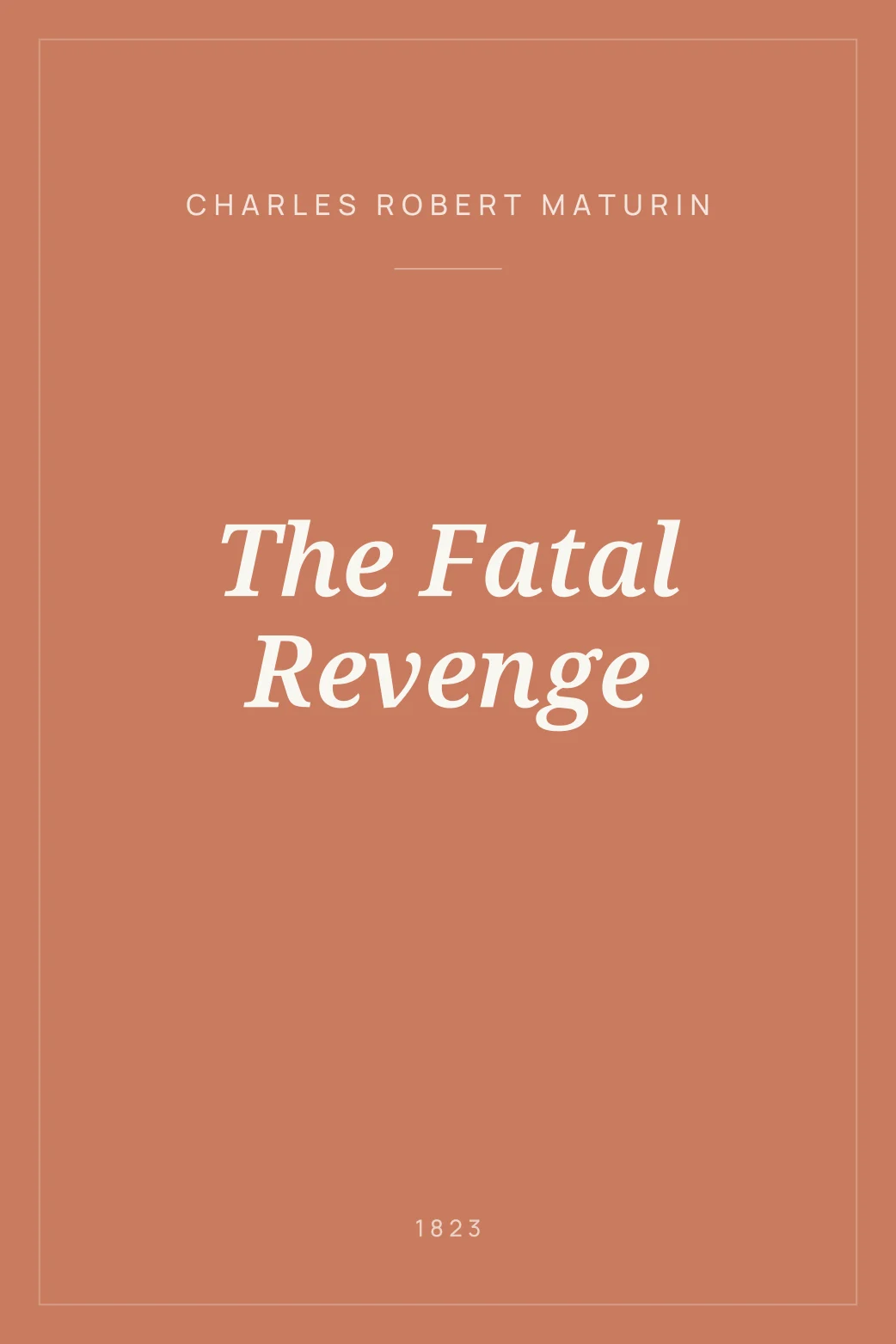 Portada de The Fatal Revenge