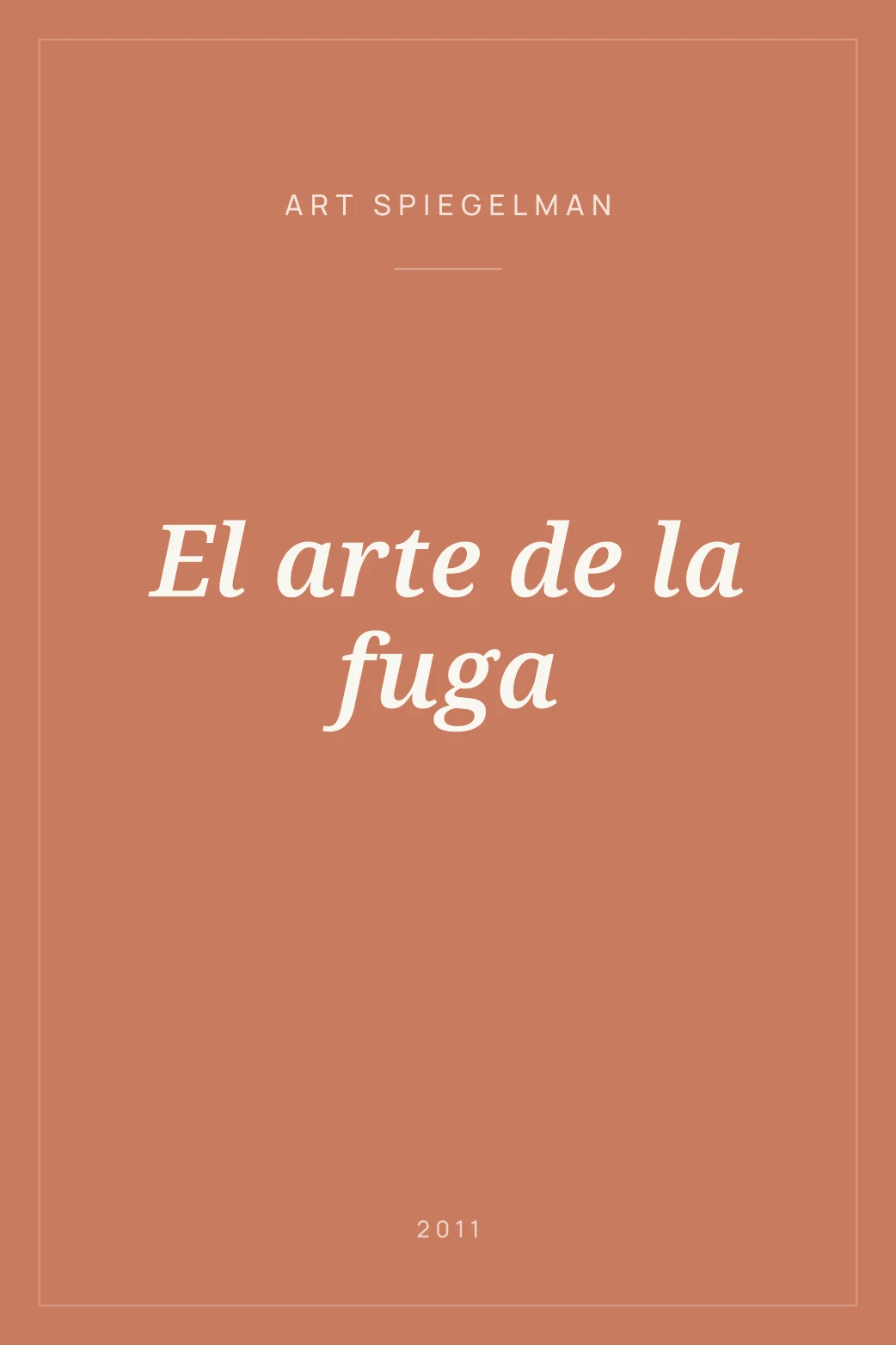 Portada de El arte de la fuga