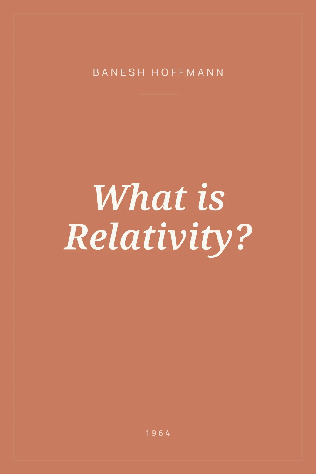 Portada de What is Relativity?