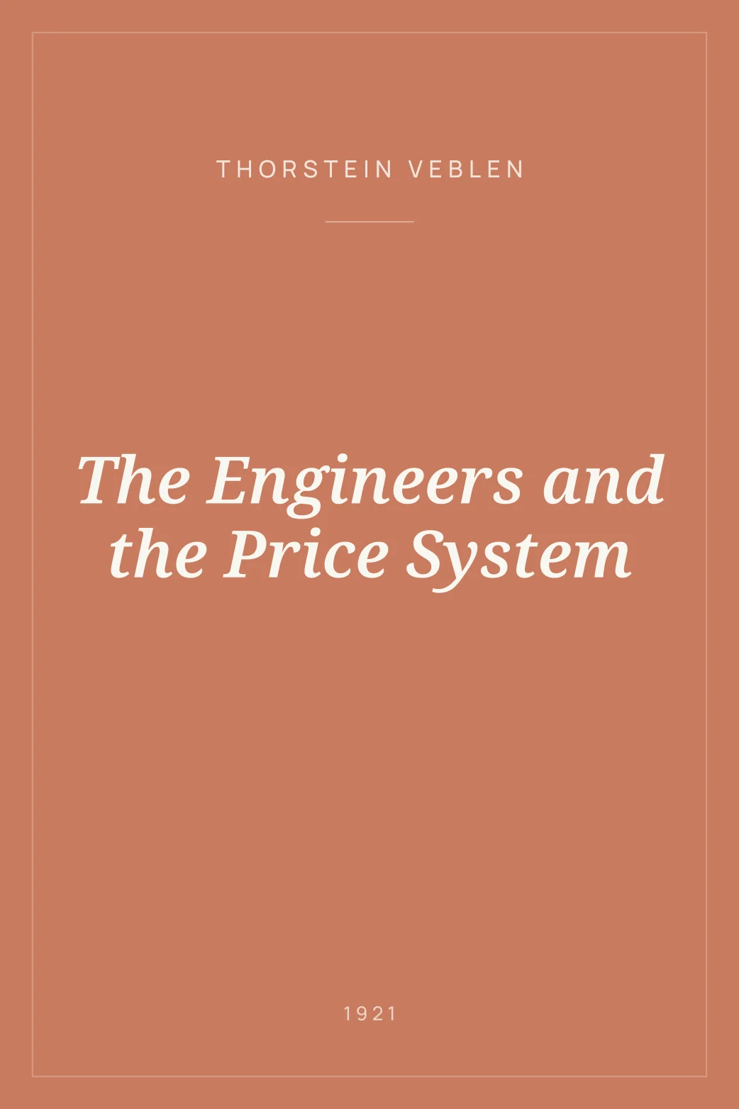 Portada de The Engineers and the Price System