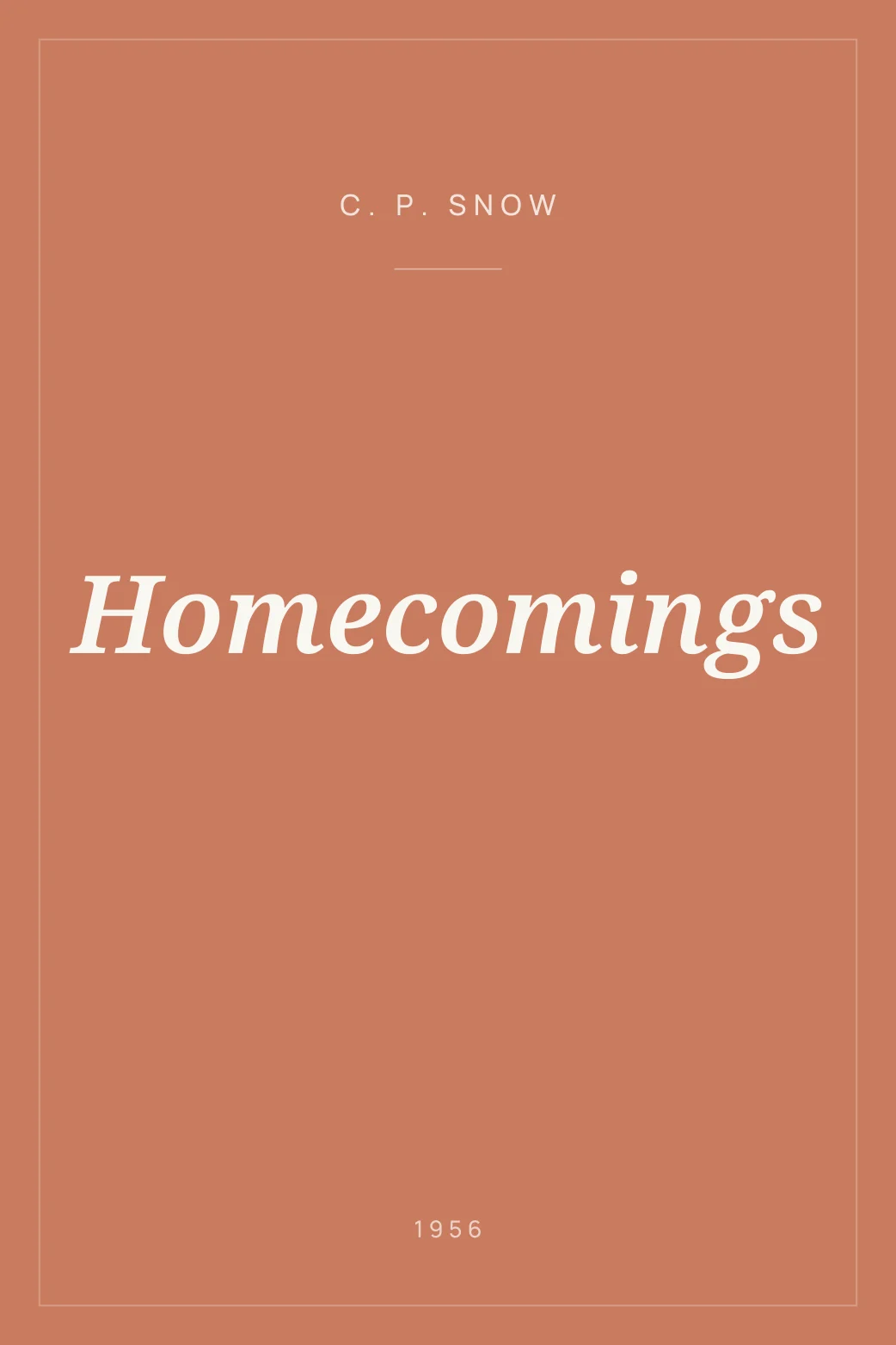 Portada de Homecomings