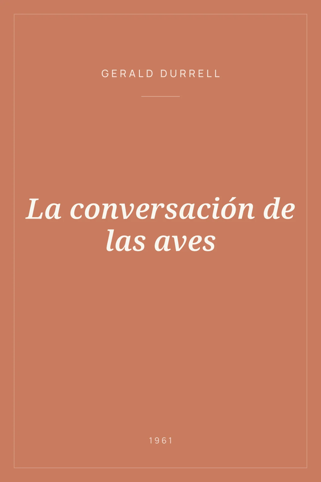 Portada de La conversación de las aves