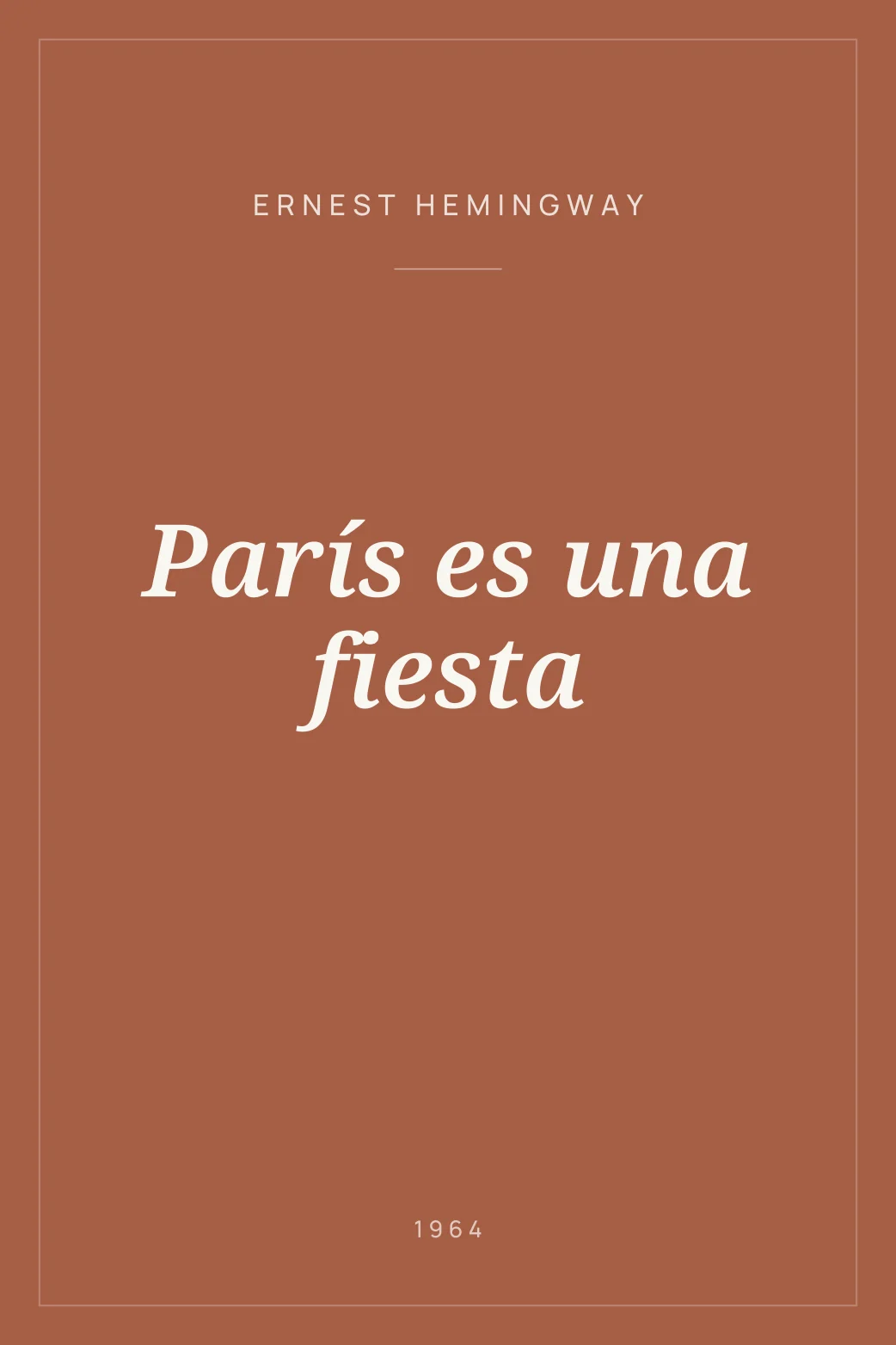 Portada de París es una fiesta