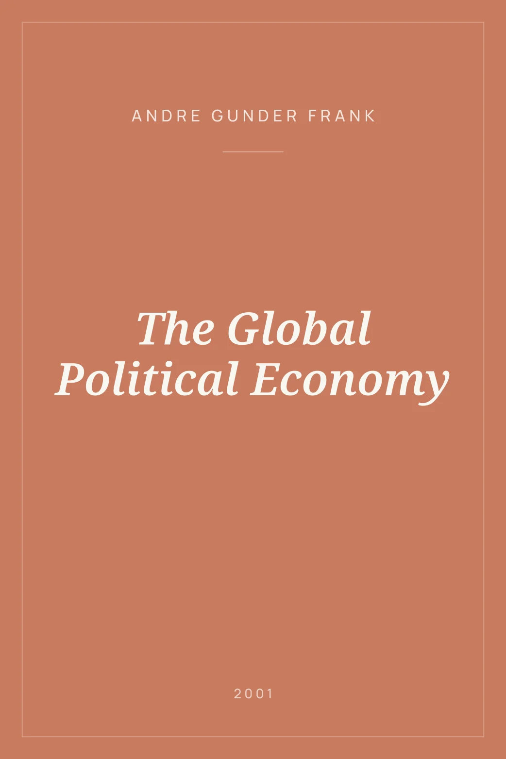 Portada de The Global Political Economy