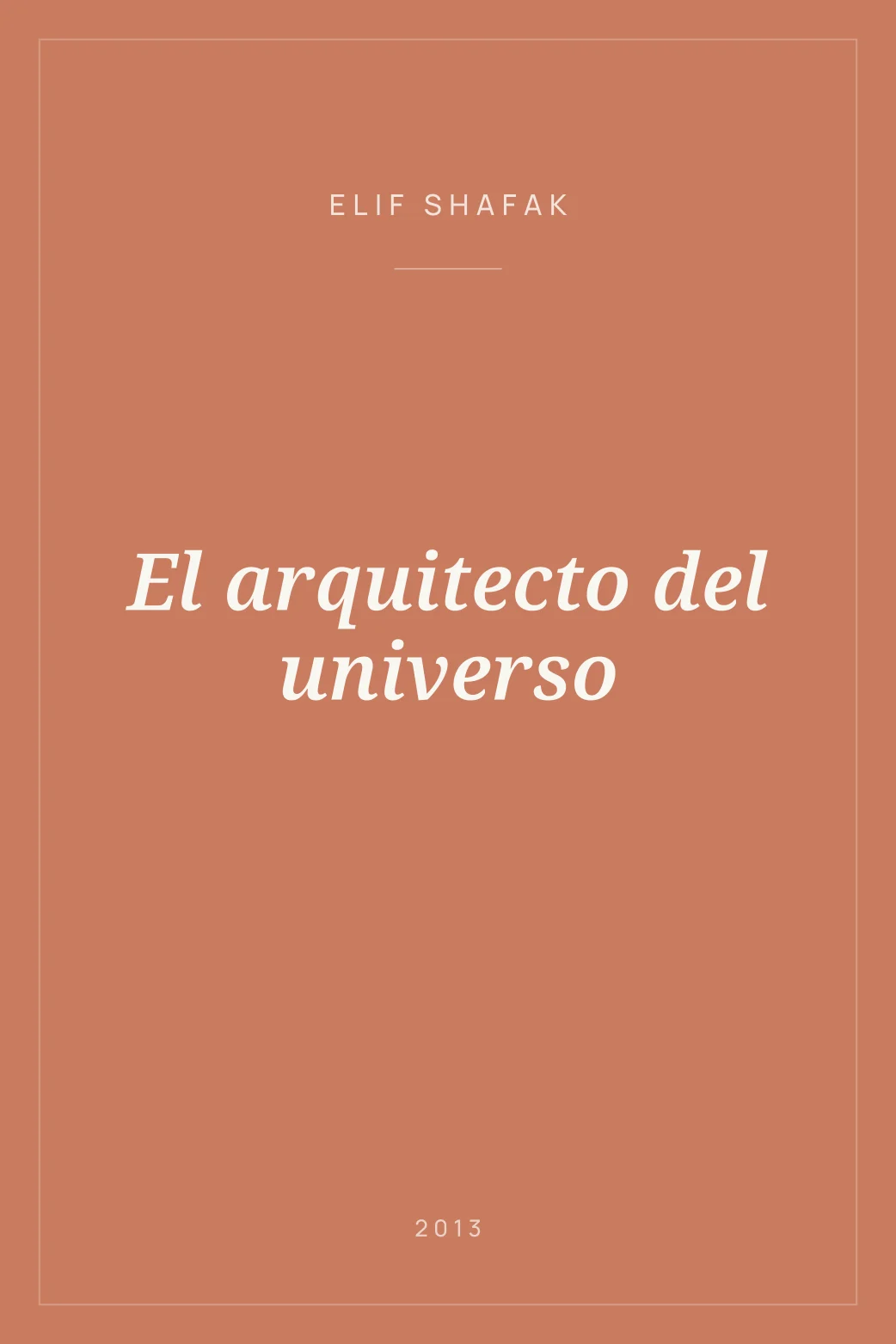 Portada de El arquitecto del universo