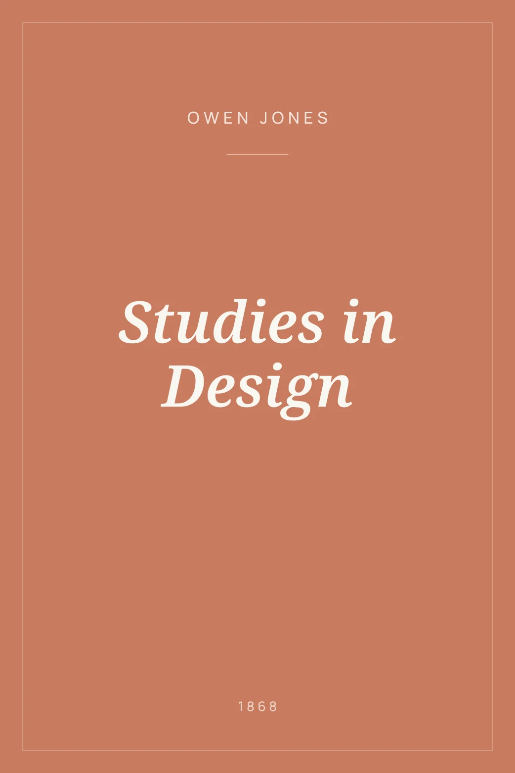 Portada de Studies in Design
