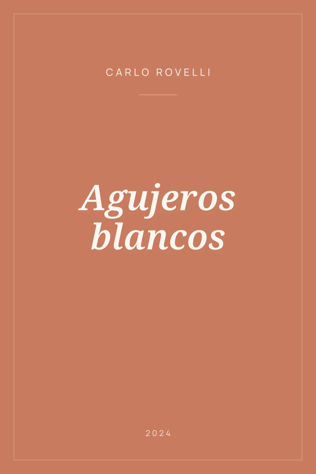 Portada de Agujeros blancos