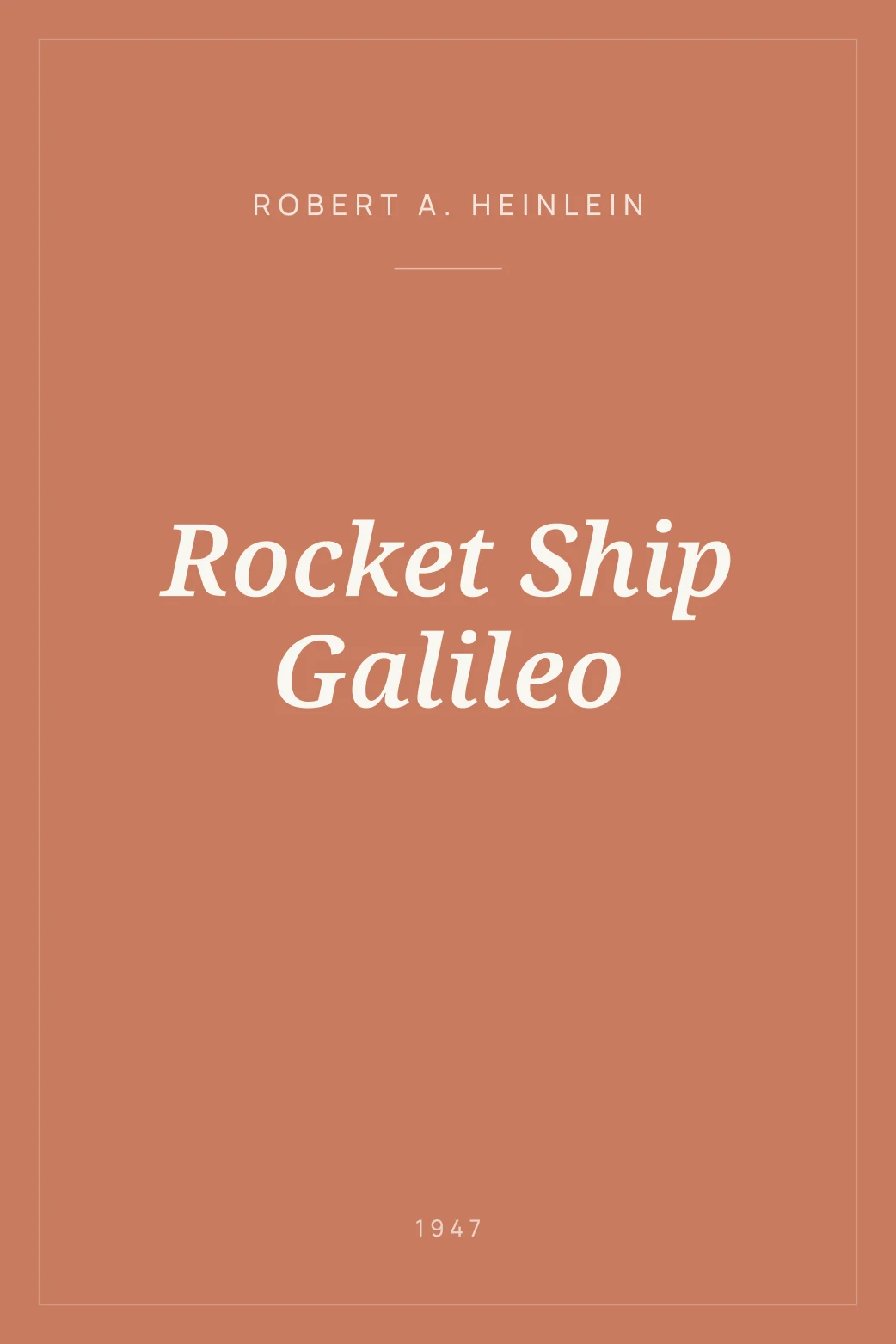 Portada de Rocket Ship Galileo