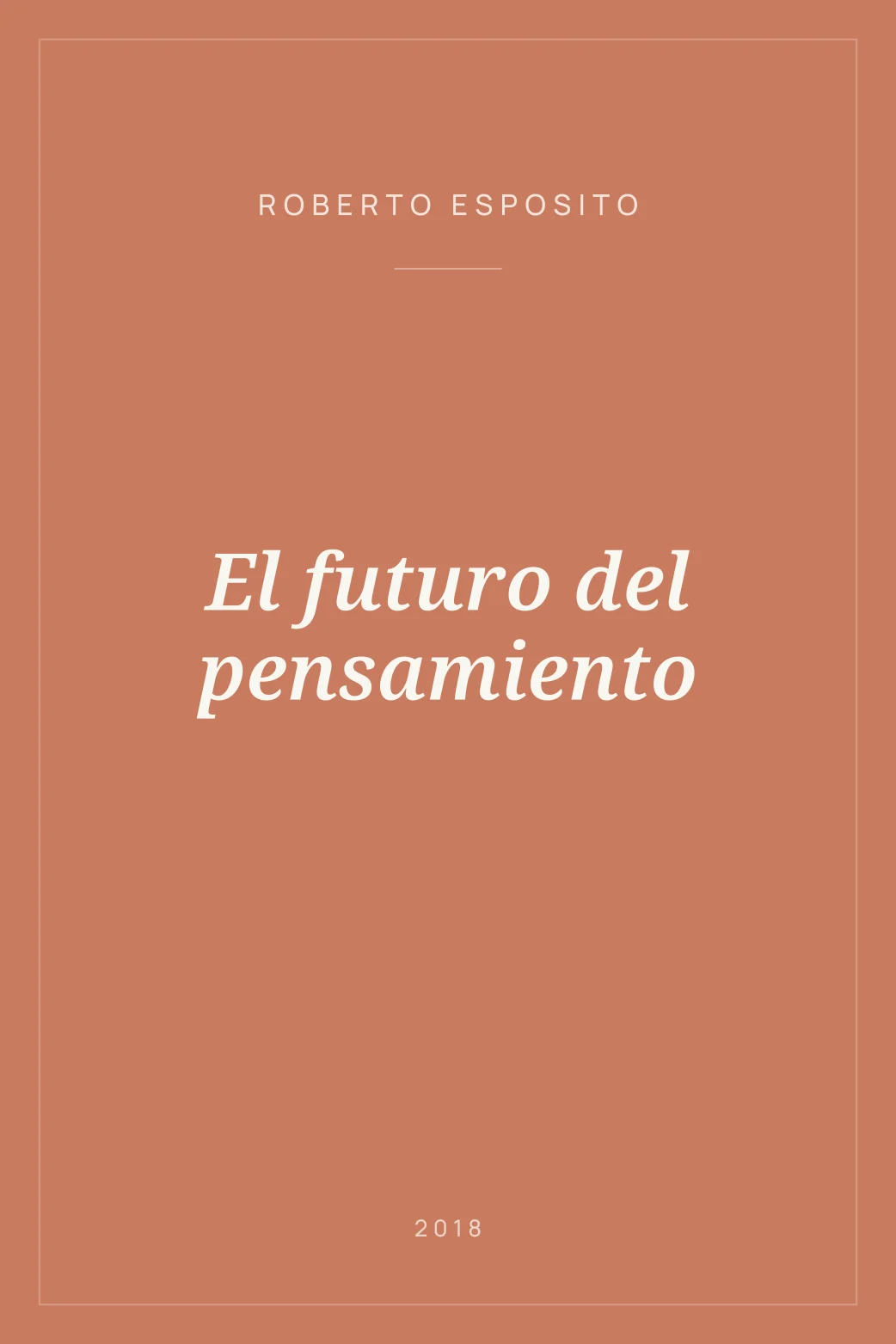 Portada de El futuro del pensamiento