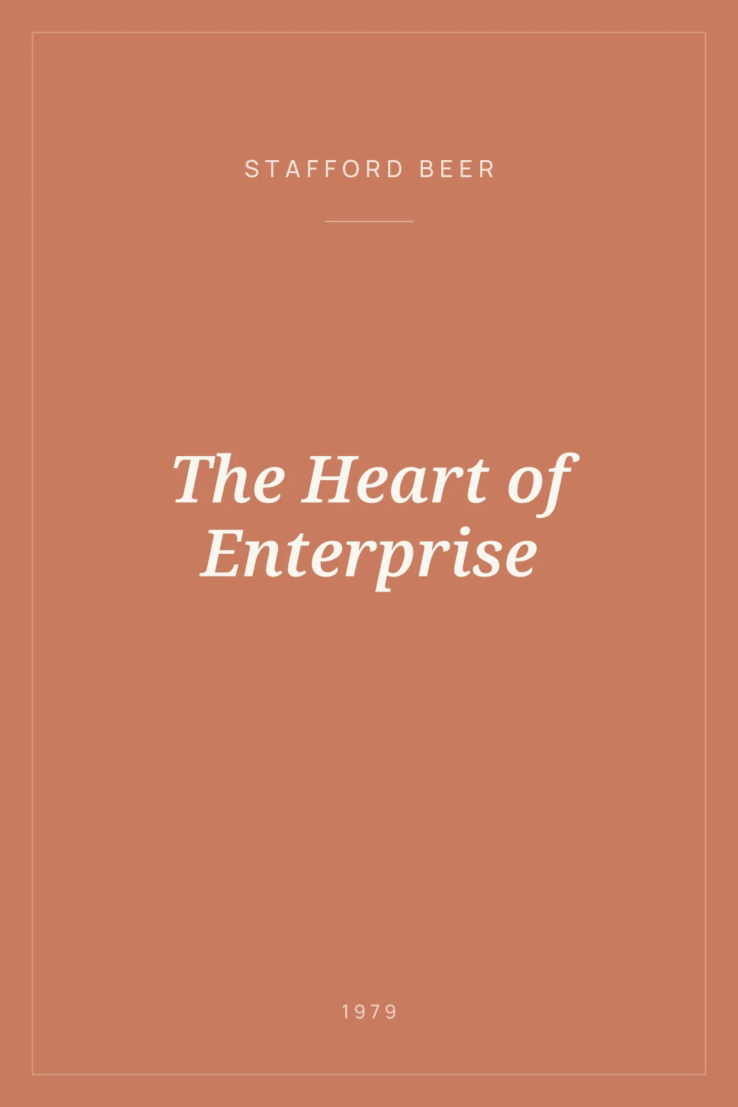 Portada de The Heart of Enterprise