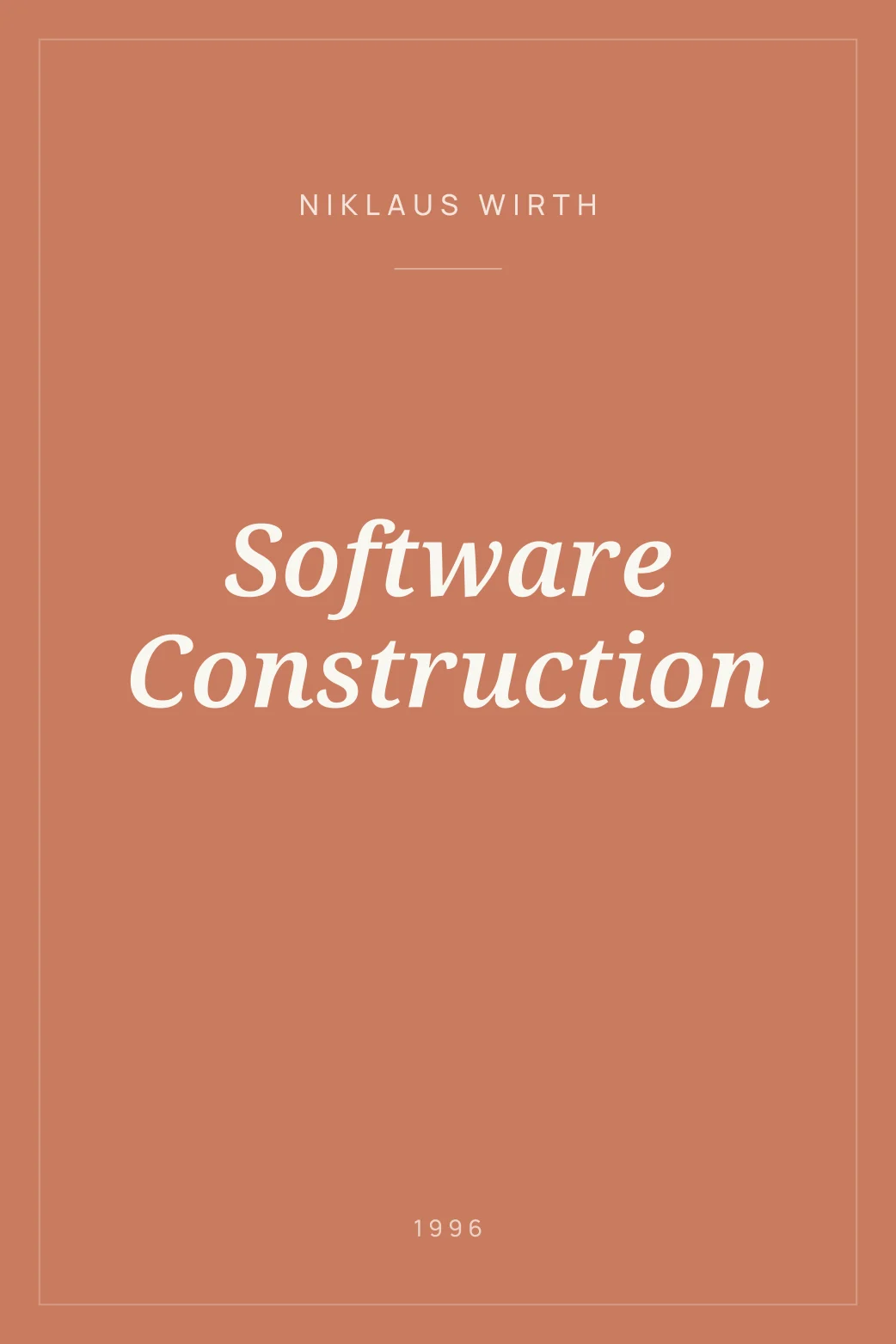 Portada de Software Construction