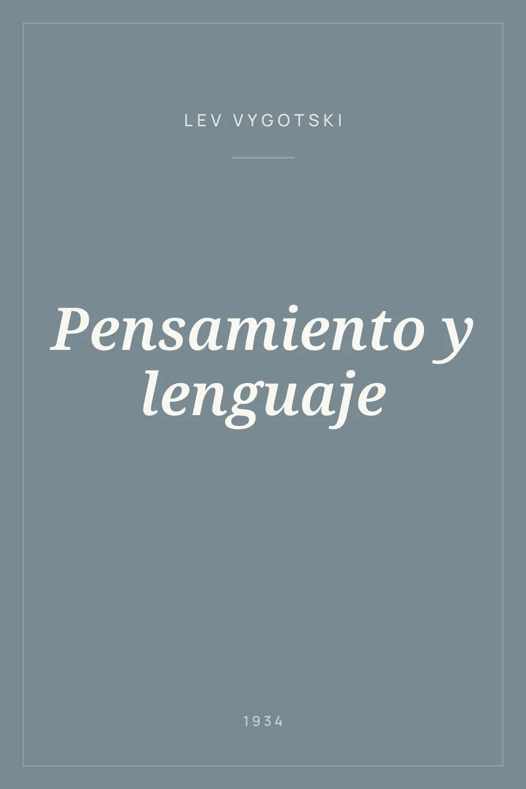 Portada de Pensamiento y lenguaje