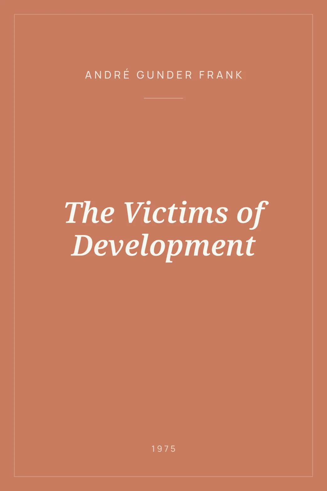 Portada de The Victims of Development