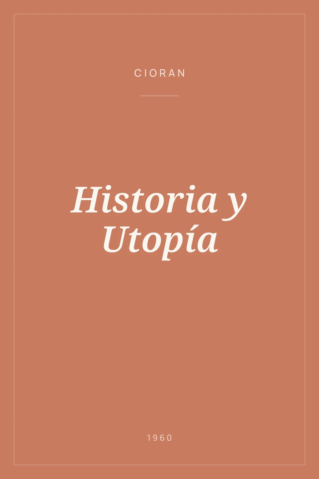 Portada de Historia y Utopía