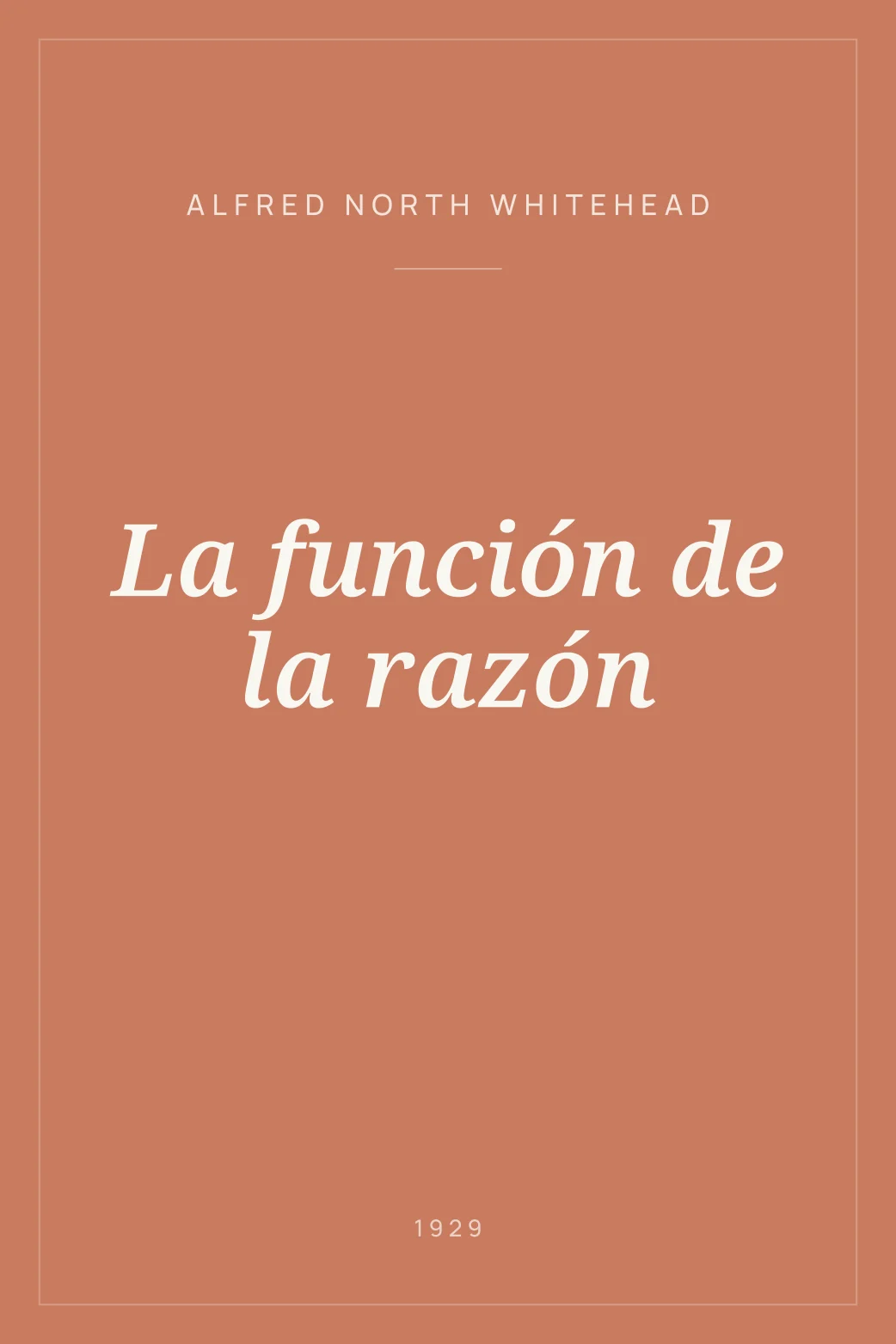 Portada de La función de la razón