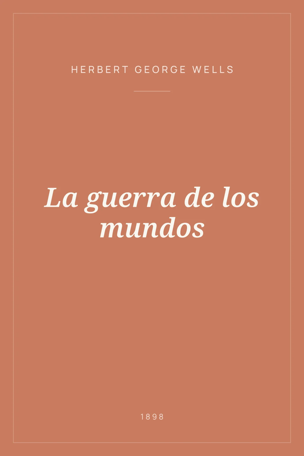 Portada de La guerra de los mundos