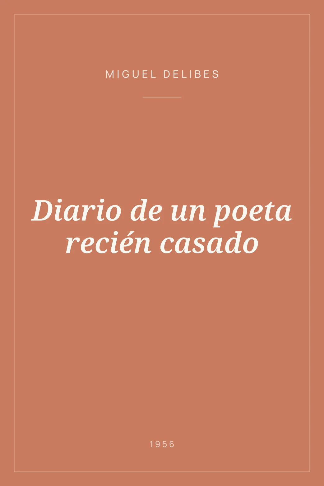 Portada de Diario de un poeta recién casado