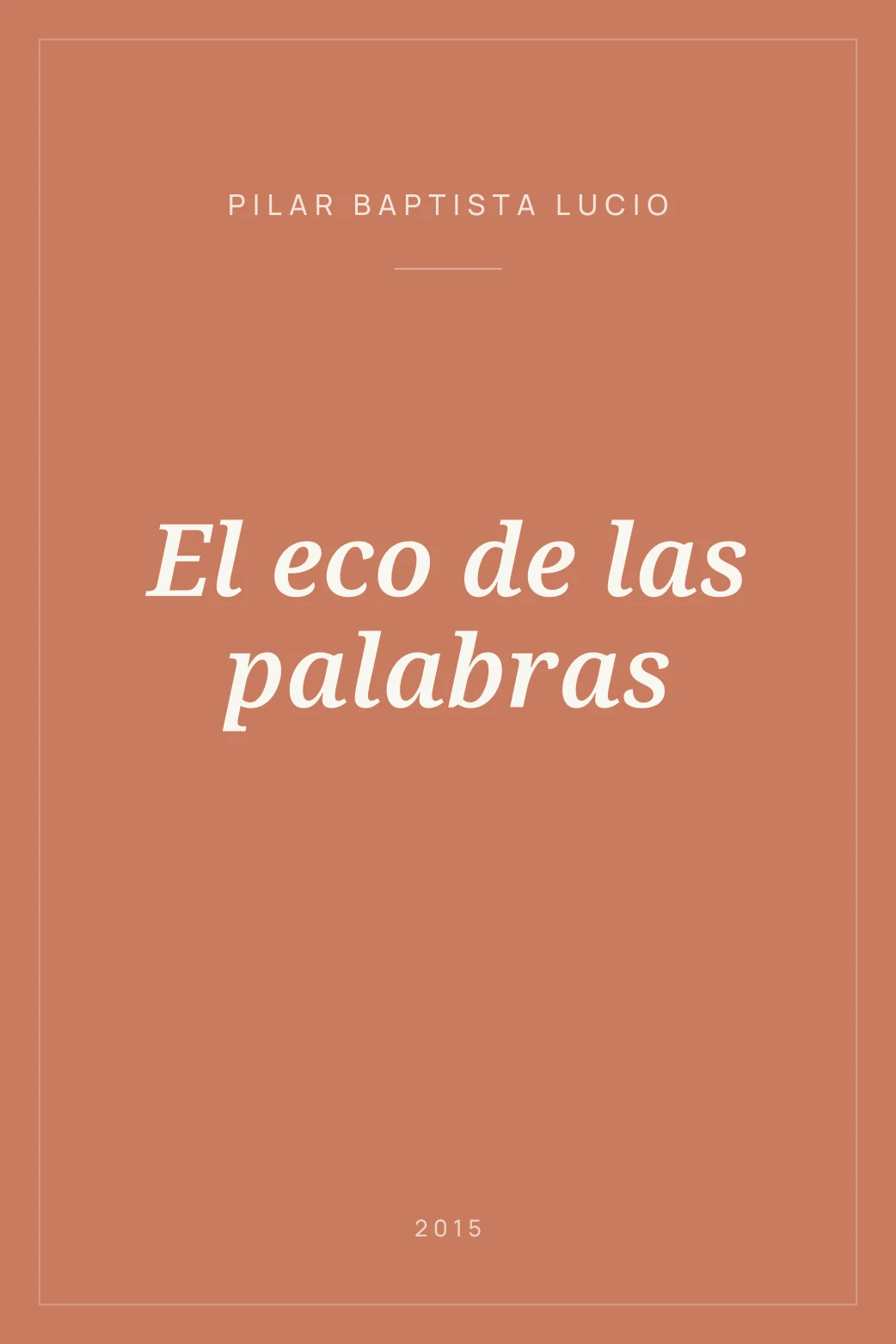 Portada de El eco de las palabras