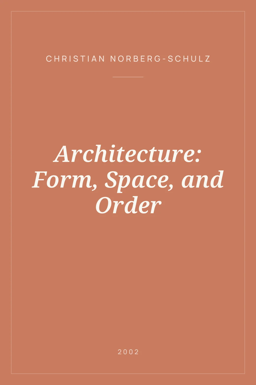 Portada de Architecture: Form, Space, and Order