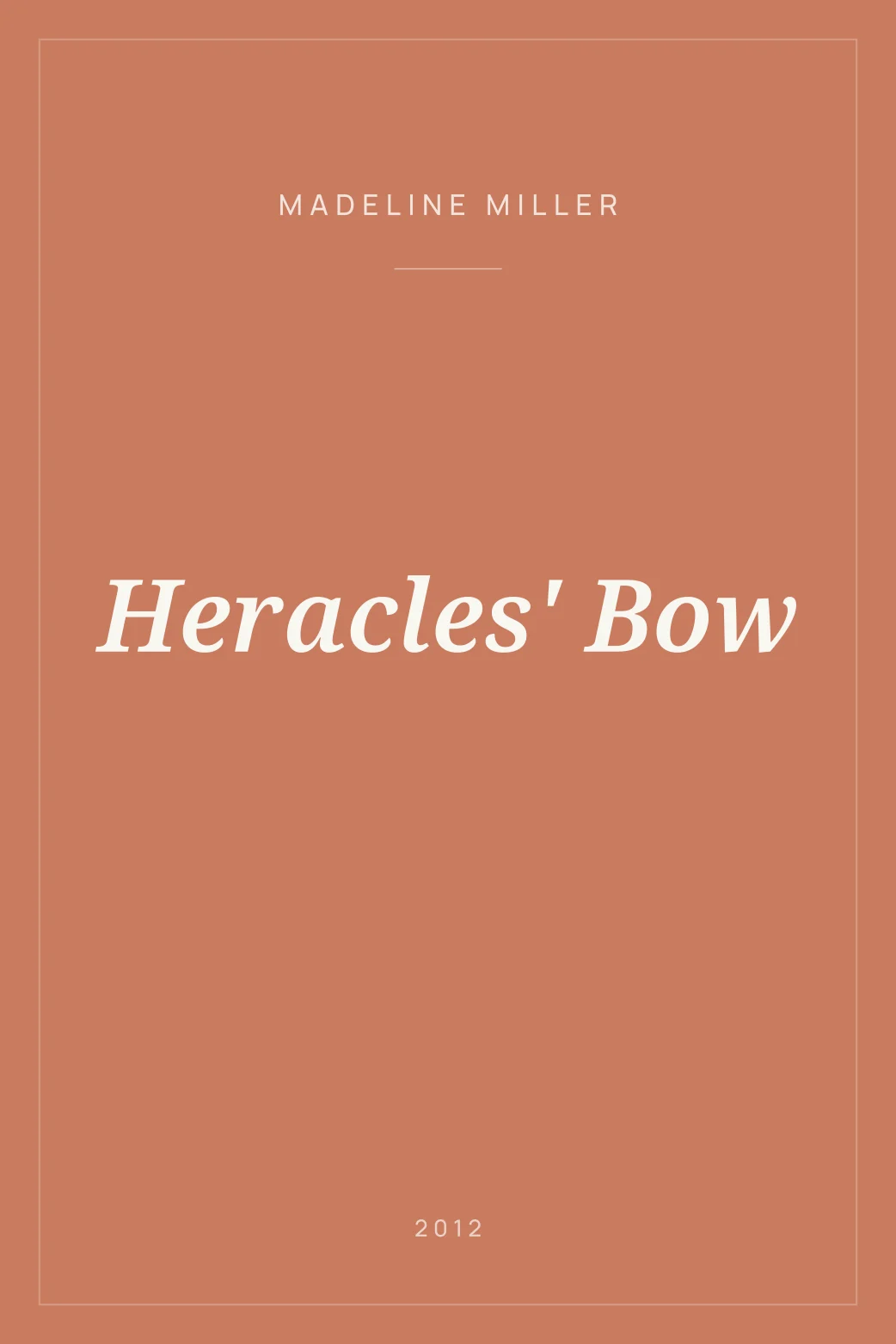 Portada de Heracles' Bow