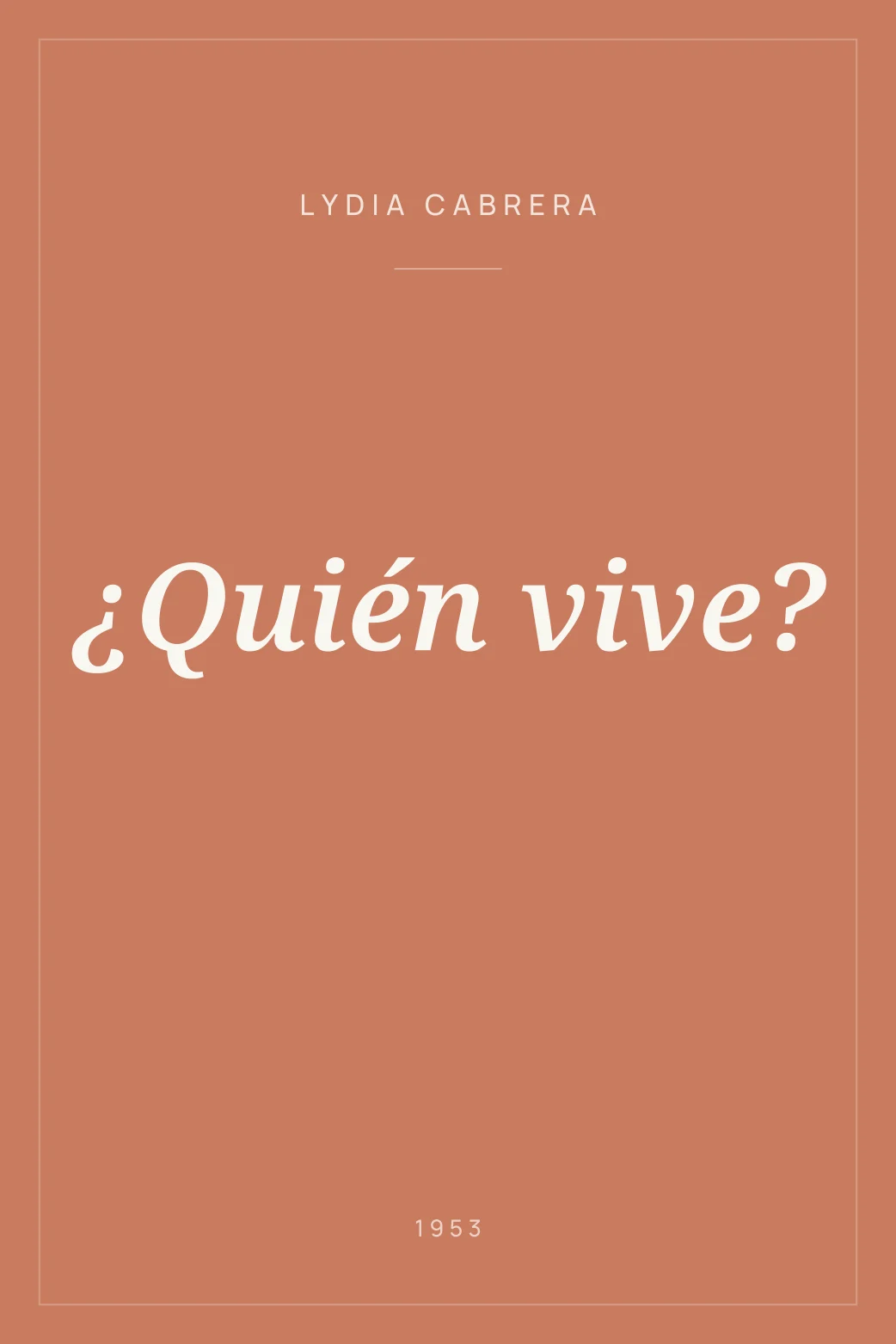 Portada de ¿Quién vive?