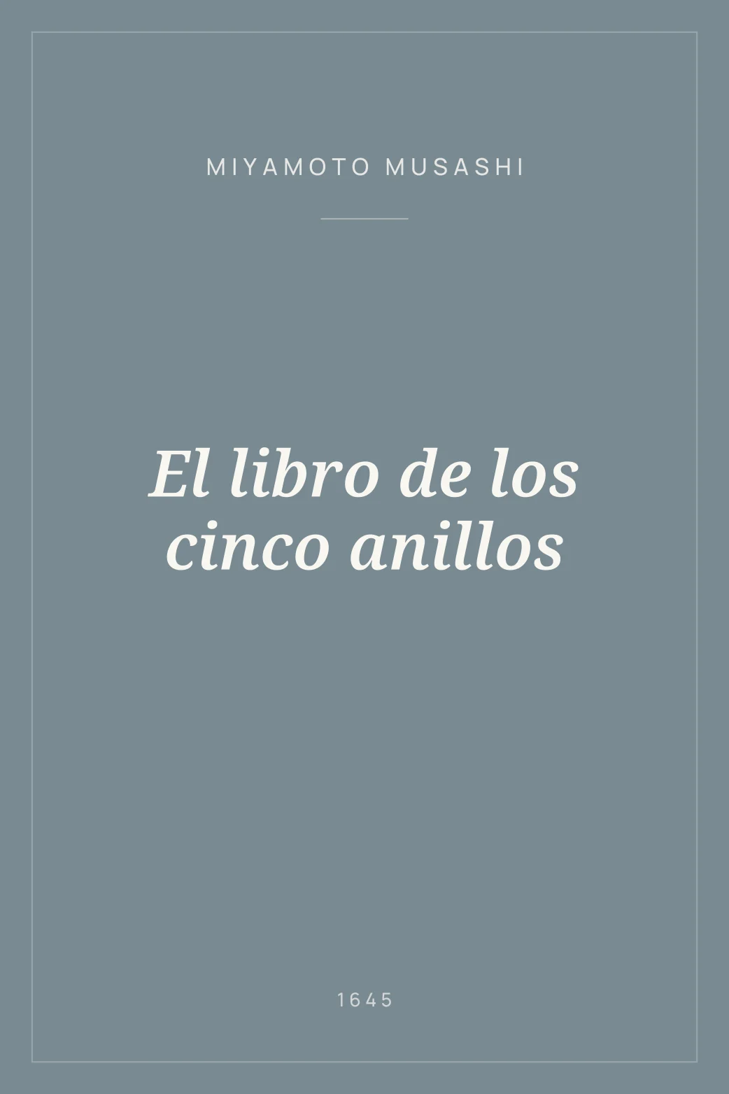 Portada de El libro de los cinco anillos