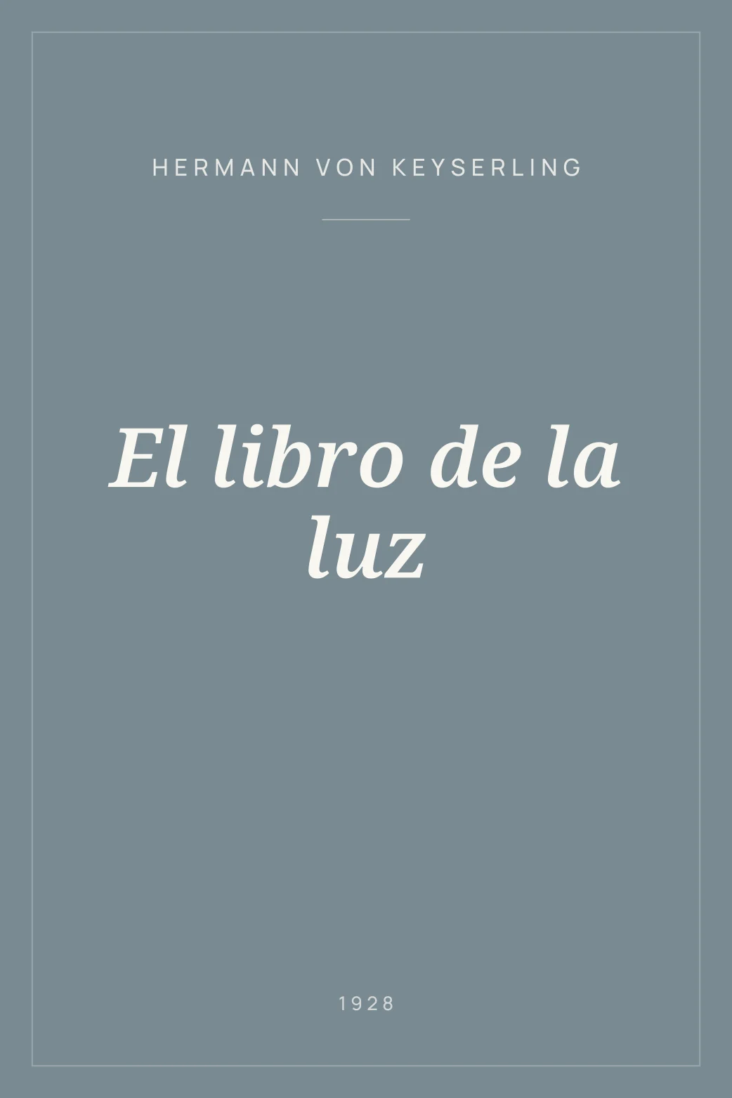 Portada de El libro de la luz