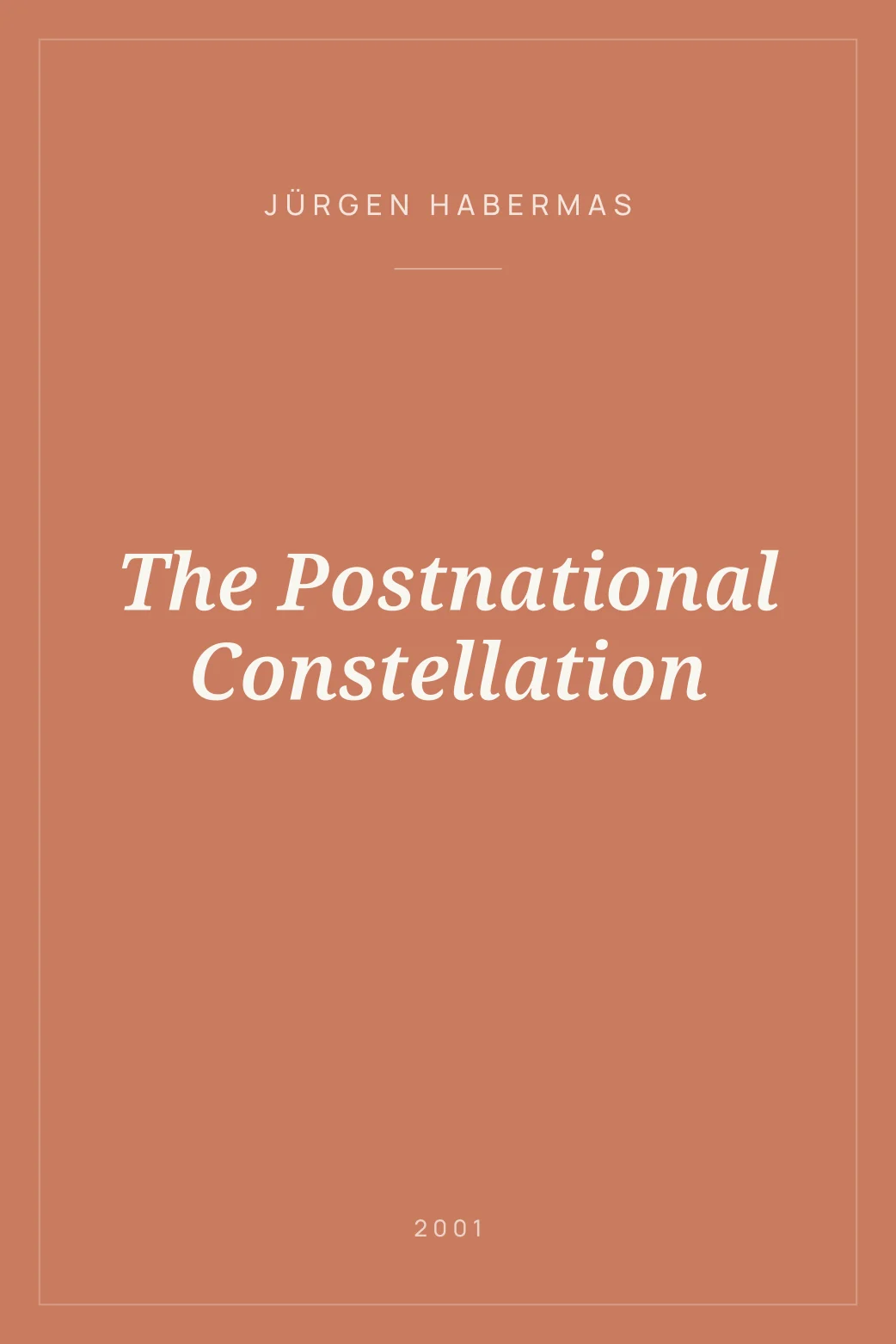 Portada de The Postnational Constellation
