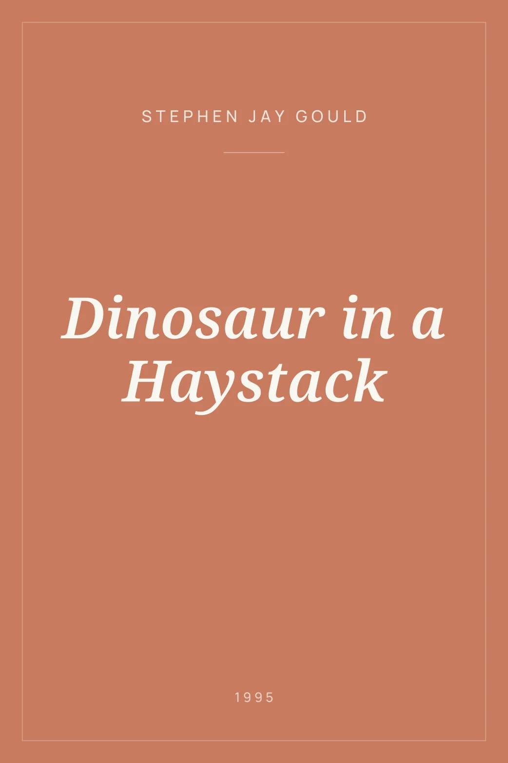 Portada de Dinosaur in a Haystack