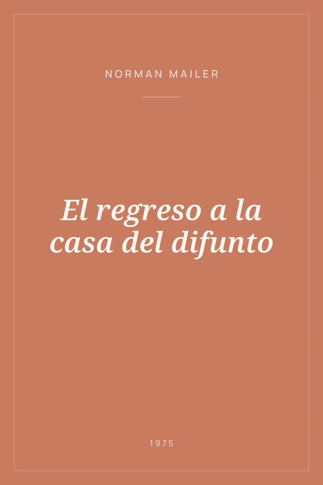 Portada de El regreso a la casa del difunto