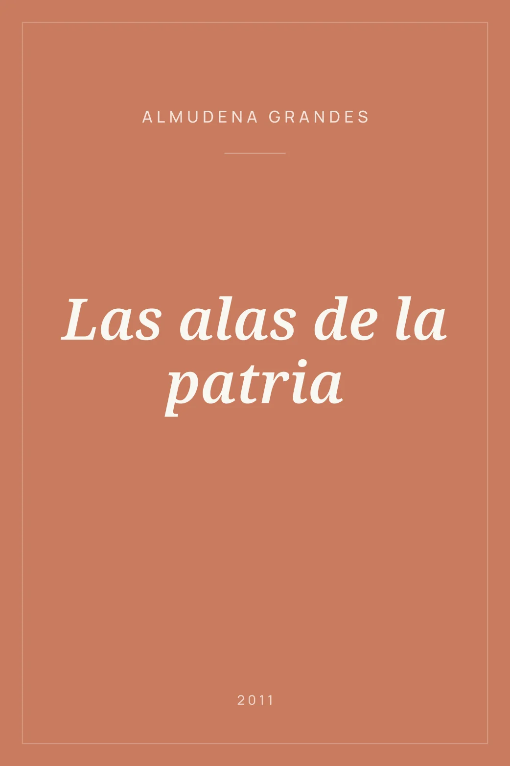 Portada de Las alas de la patria