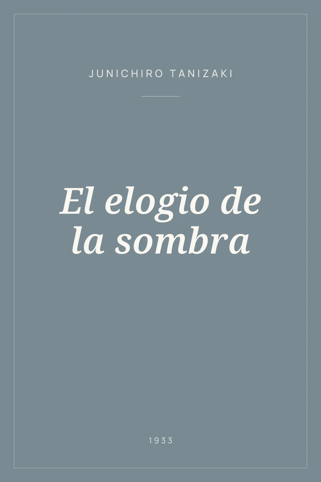 Portada de El elogio de la sombra