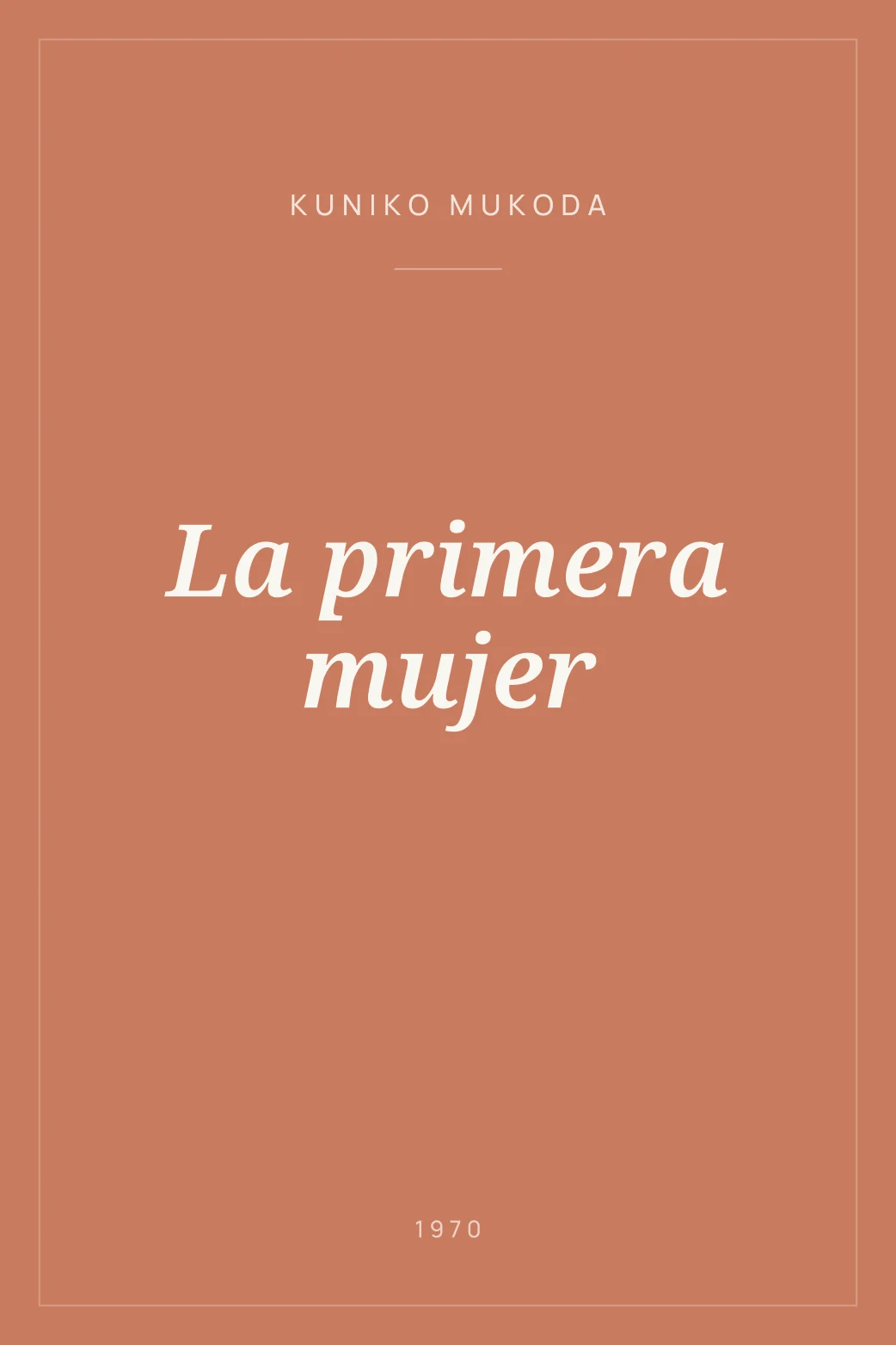 Portada de La primera mujer