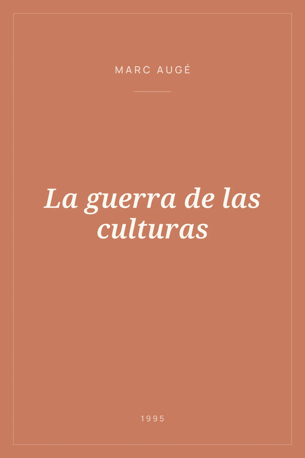 Portada de La guerra de las culturas