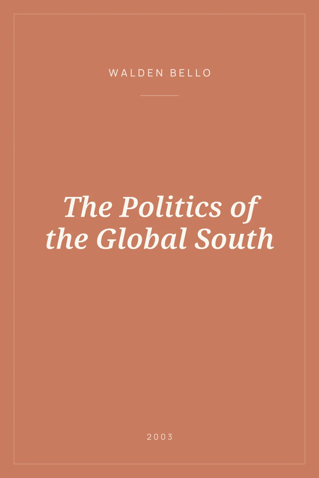Portada de The Politics of the Global South