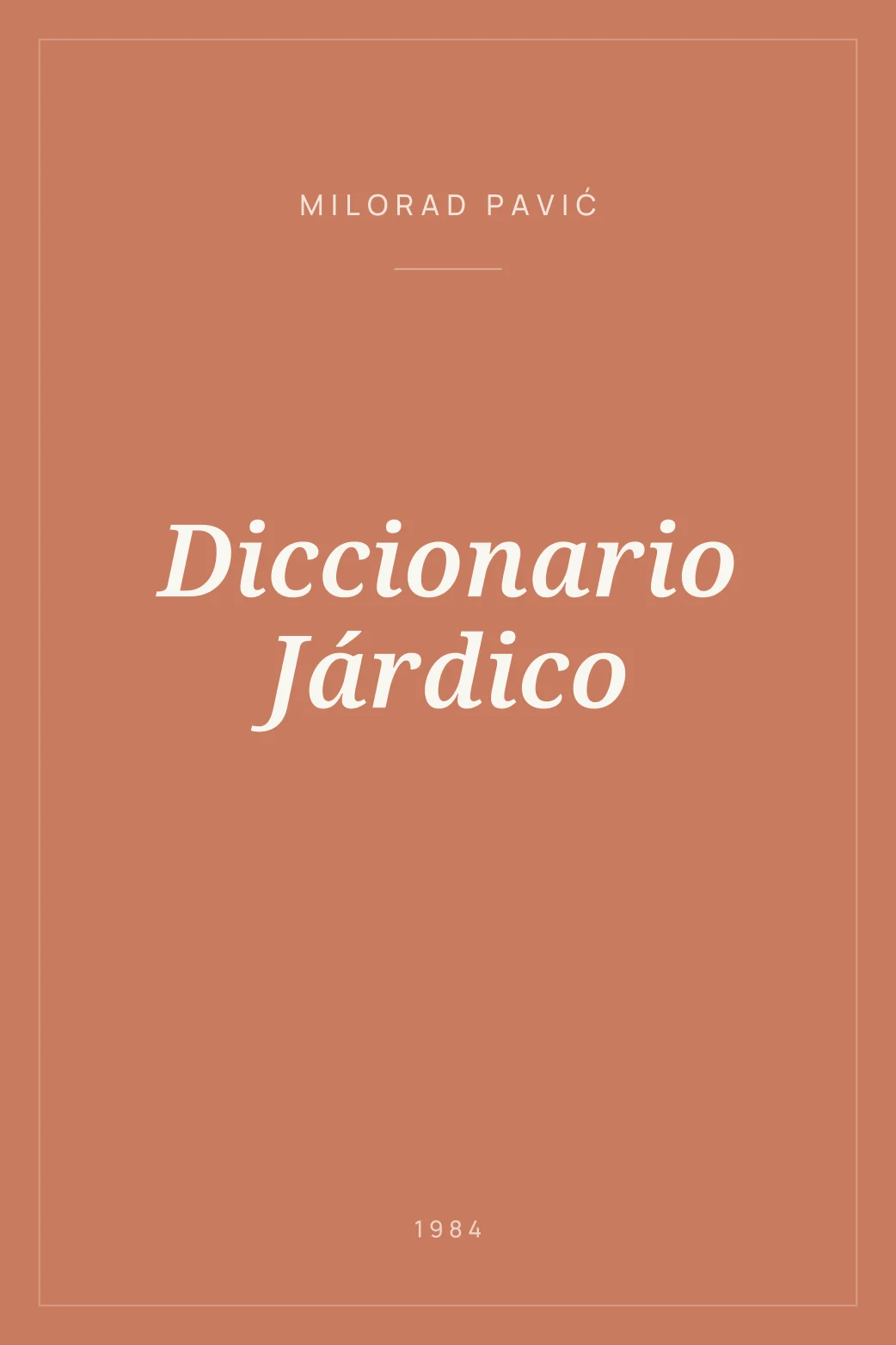 Portada de Diccionario Járdico
