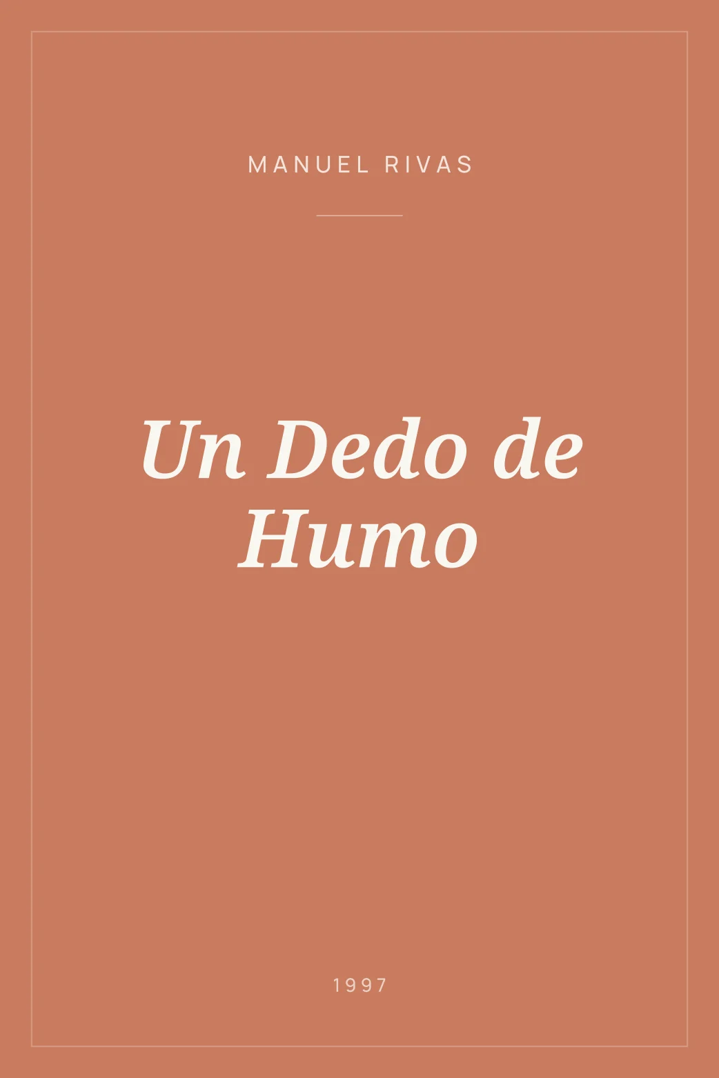Portada de Un Dedo de Humo