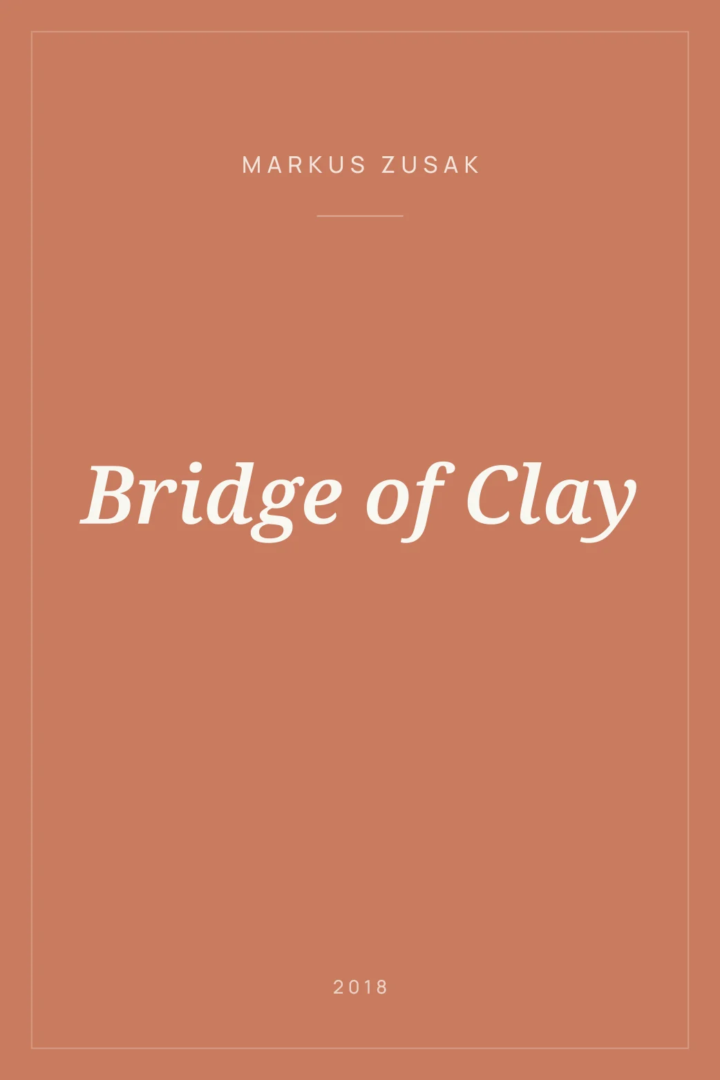 Portada de Bridge of Clay