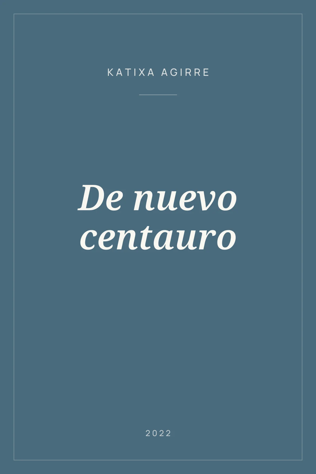 Portada de De nuevo centauro