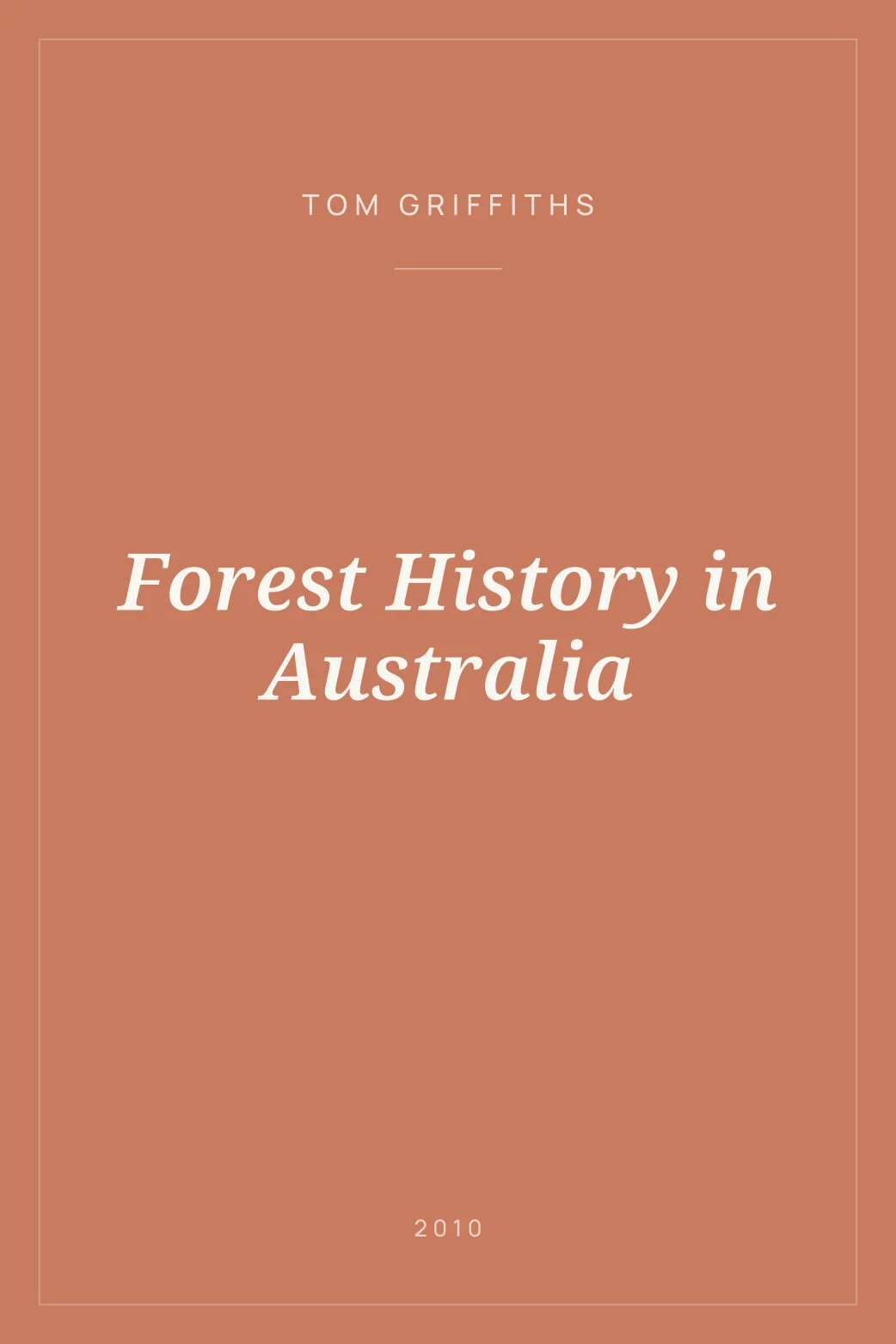 Portada de Forest History in Australia