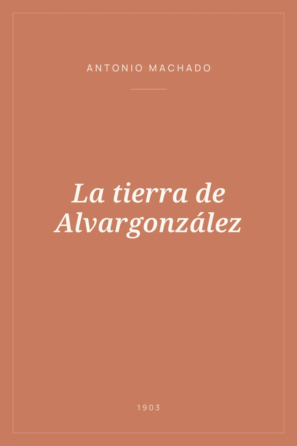 Portada de La tierra de Alvargonzález