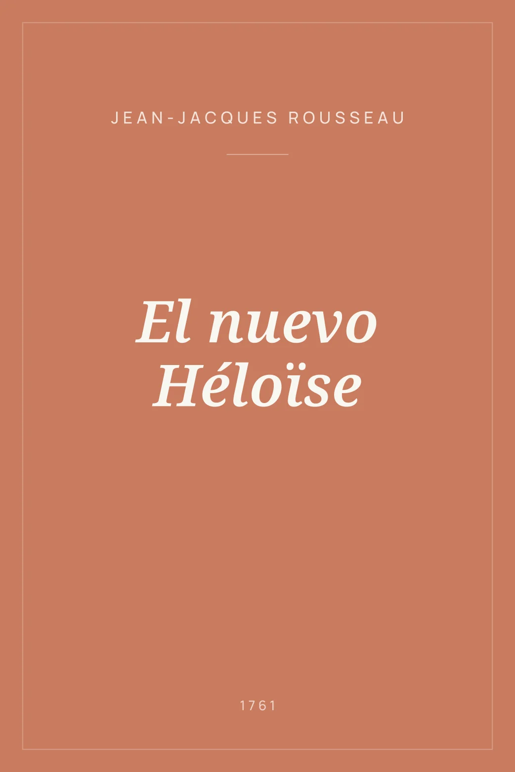 Portada de El nuevo Héloïse