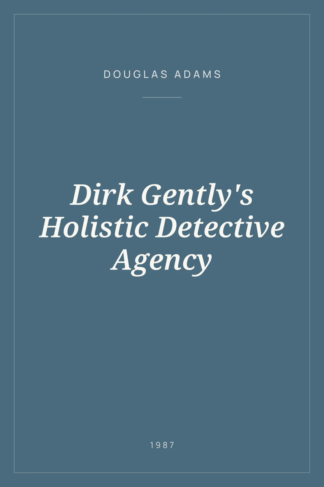 Portada de Dirk Gently's Holistic Detective Agency