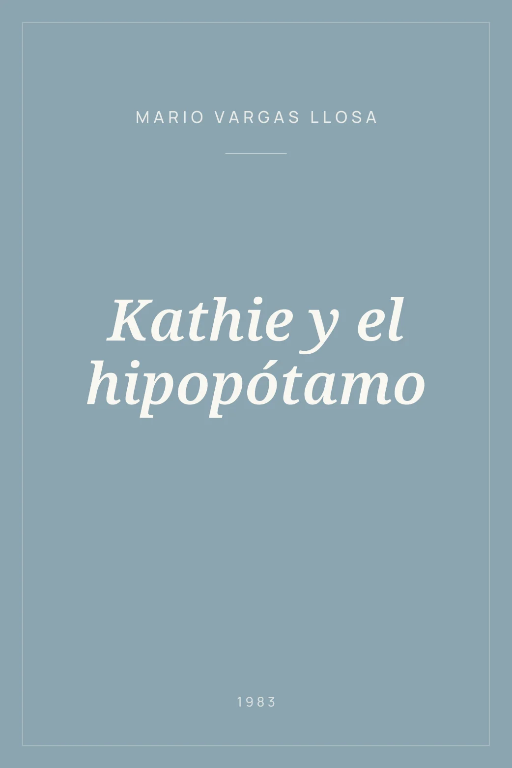 Portada de Kathie y el hipopótamo