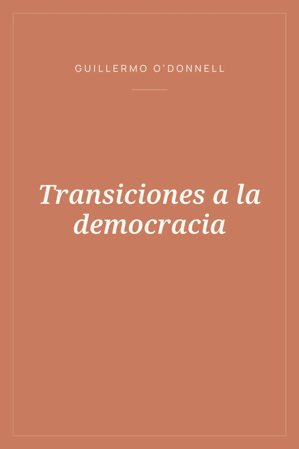 Portada de Transiciones a la democracia